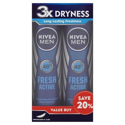 Nivea-Men-48hr-Fresh-Active-Anti-Perspirant-Deodorant-2-x-150ml