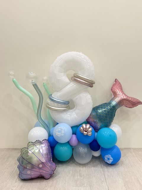 生日歲數氣球柱