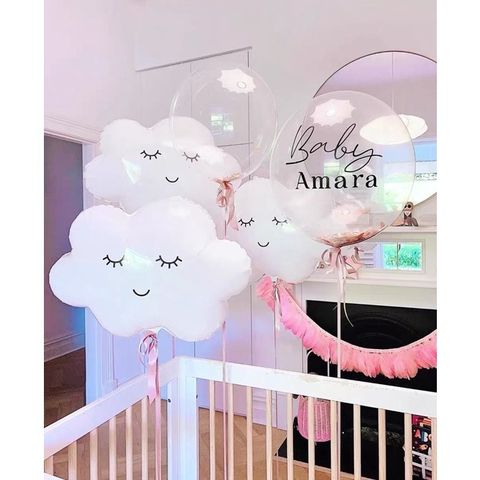 雲朵生日氣球裝飾
