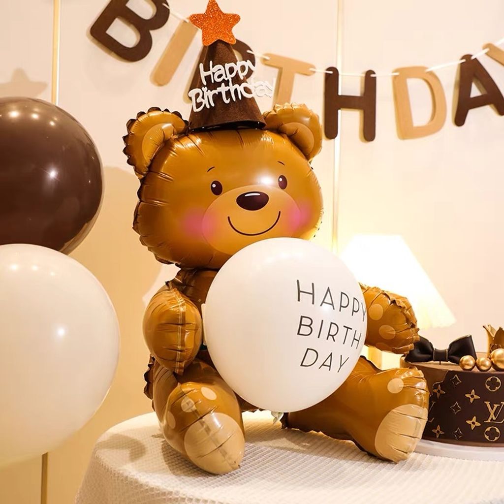 台北抱抱熊生日氣球寶寶生日派對