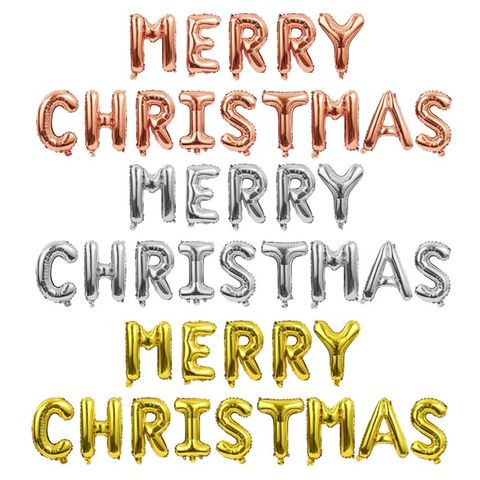 Merry Christmas聖誕佈置字母氣球