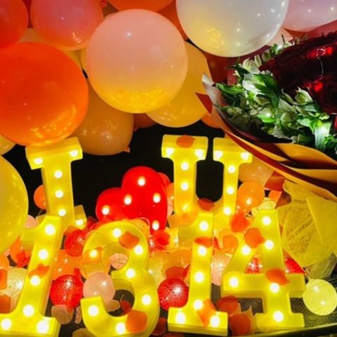 台北 求婚道具浪漫字母燈飾