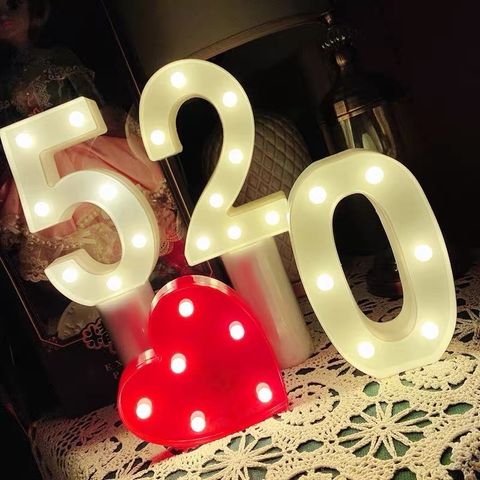 台北 求婚告白用品字母燈飾 520