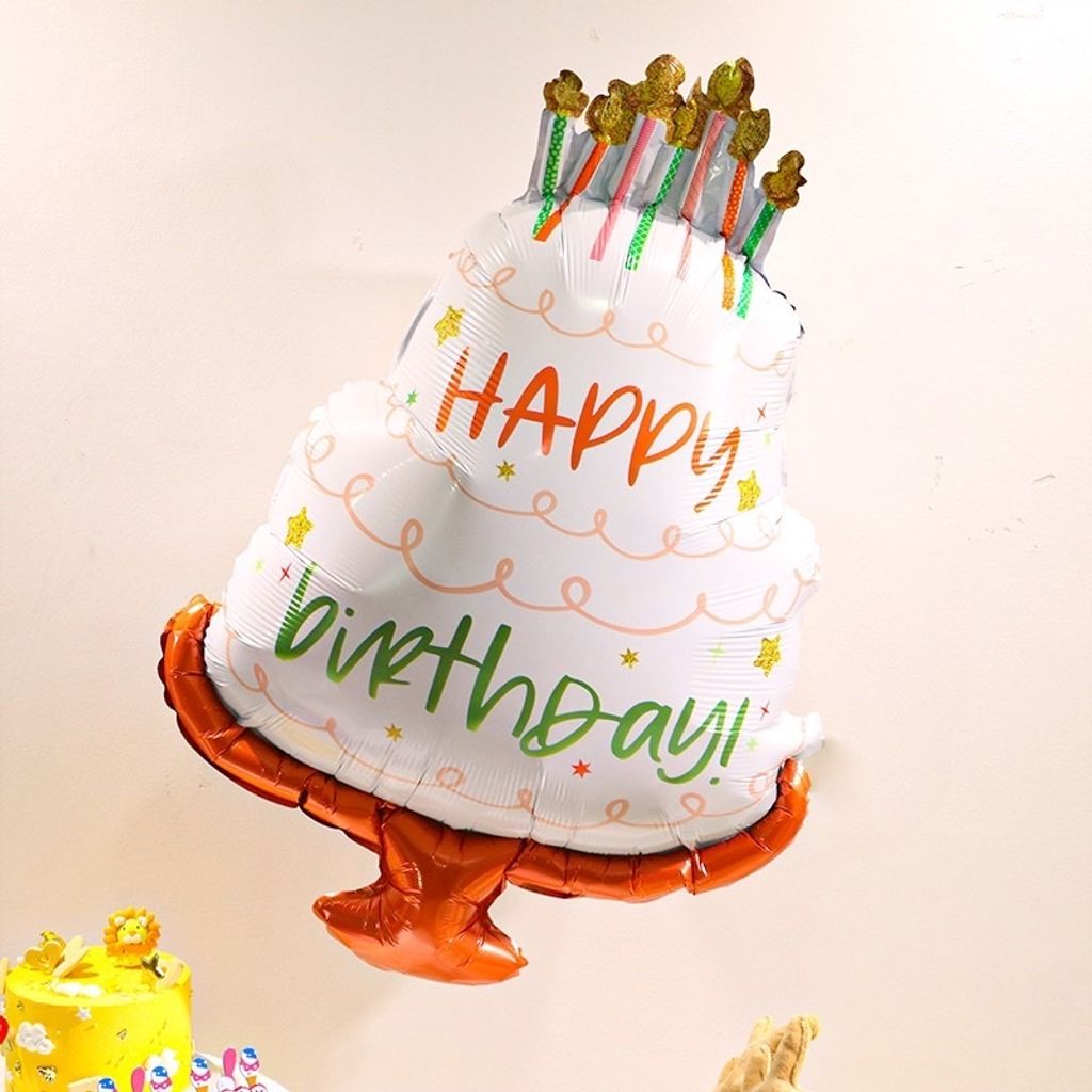 生日蛋糕鋁箔氣球