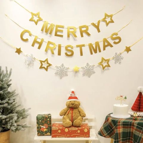 聖誕字母裝飾拉旗台北聖誕佈置