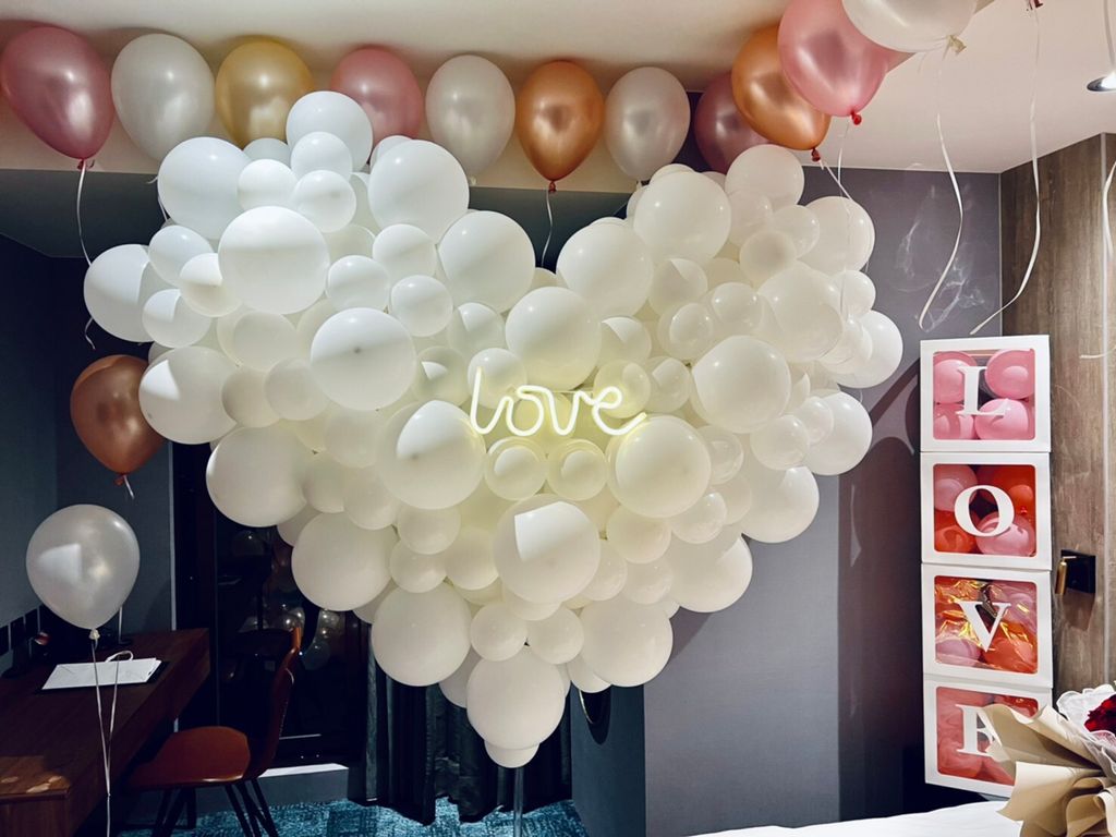 求婚場地佈置氣球 超大立體愛心