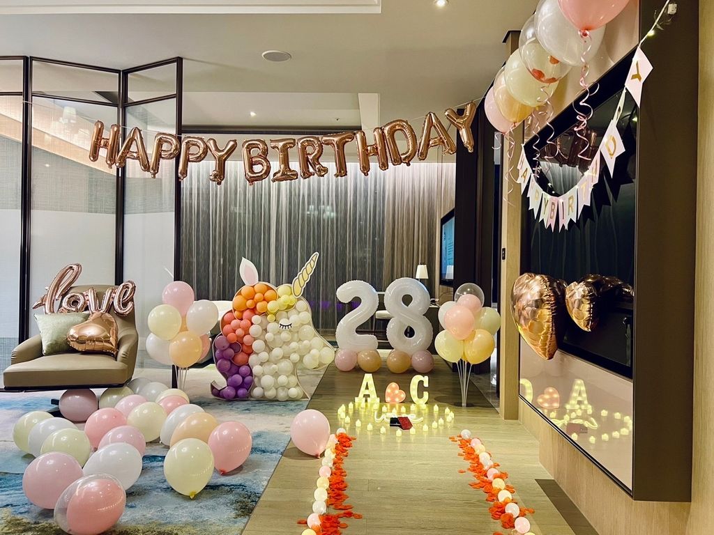台北氣球佈置紀念日生日驚喜