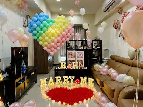 求婚超大立體愛心 台北客製化氣球