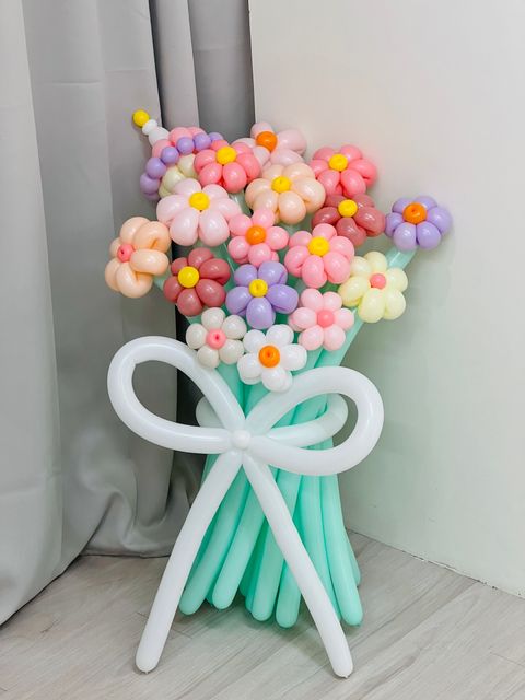可愛小雛菊客製化 氣球花 束 台中