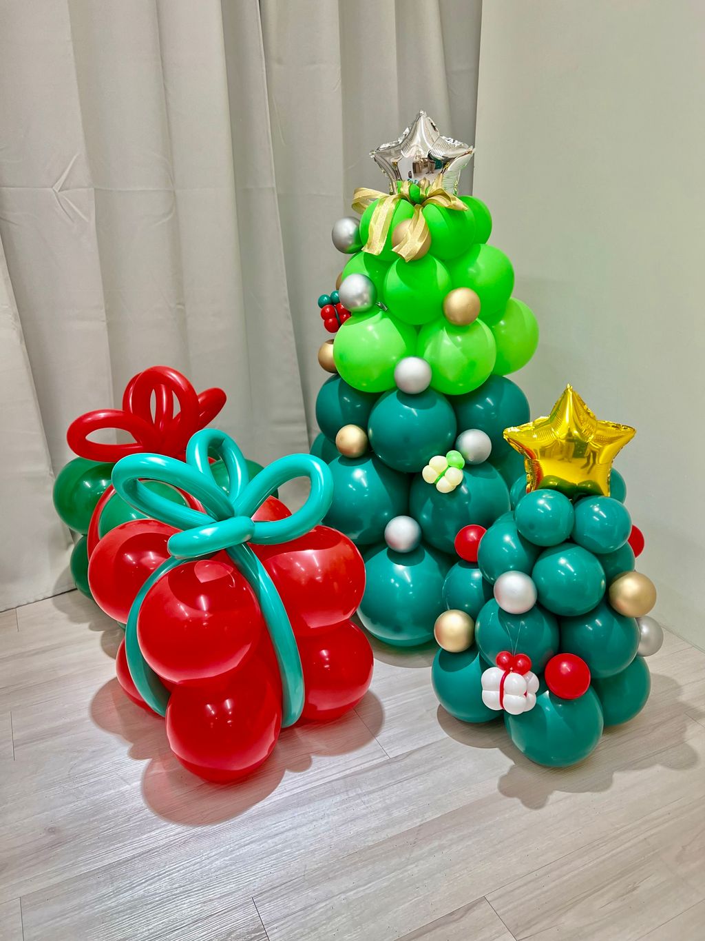 氣球聖誕樹台北禮物盒