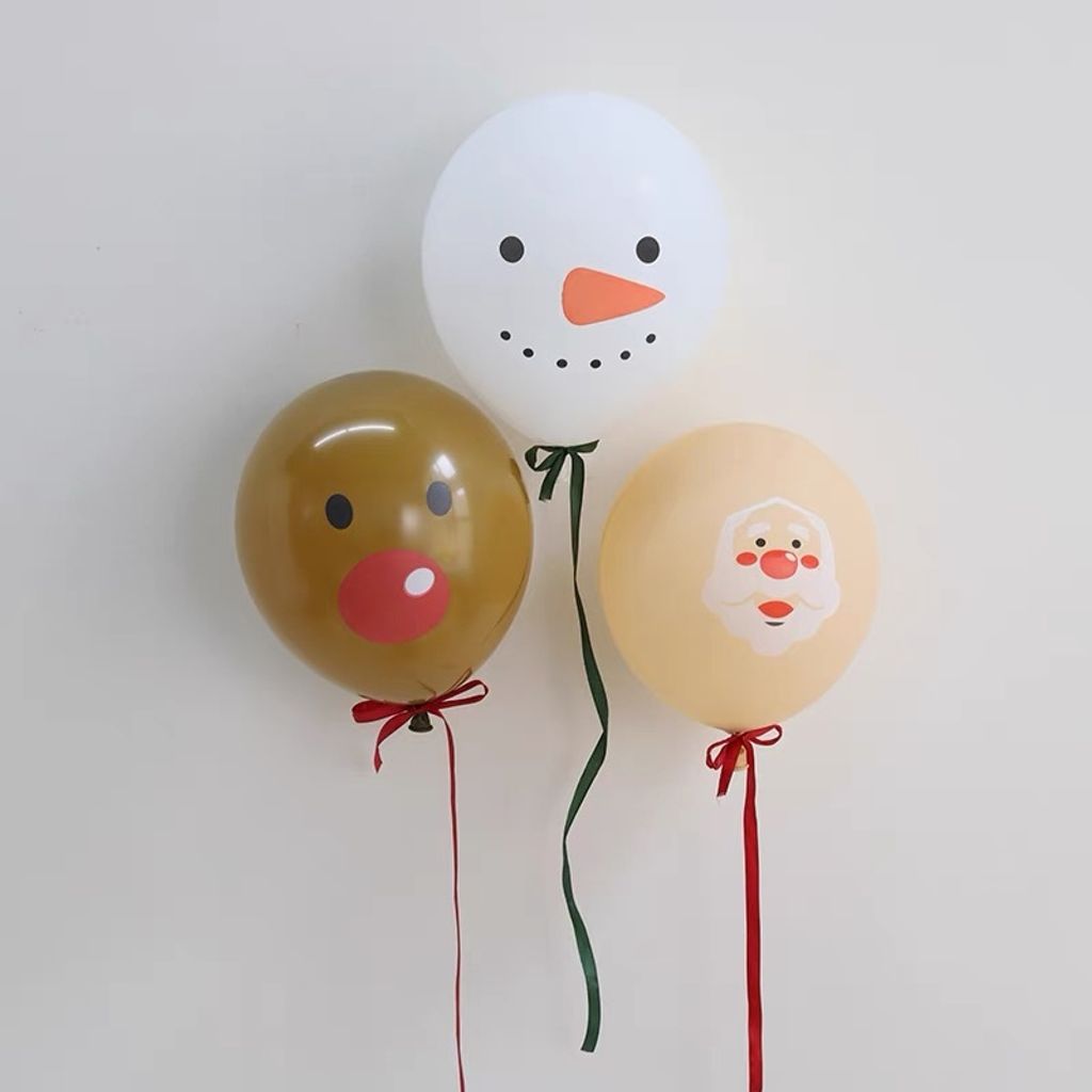 聖誕氣球佈置雪人造型氣球