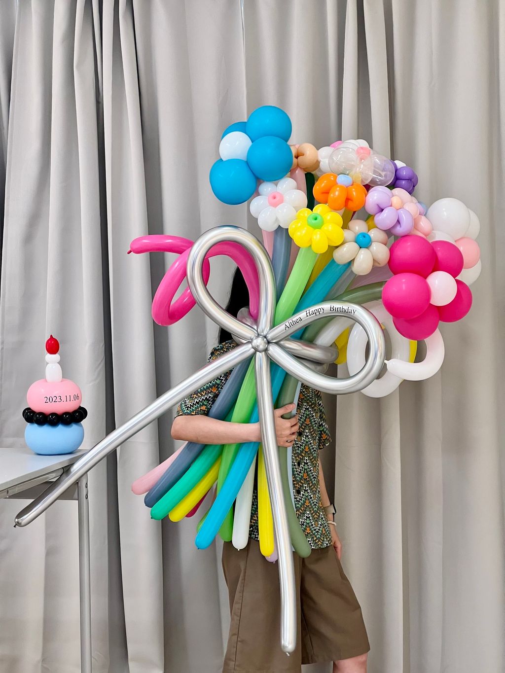 可愛 氣球花束 製作 教學 台北