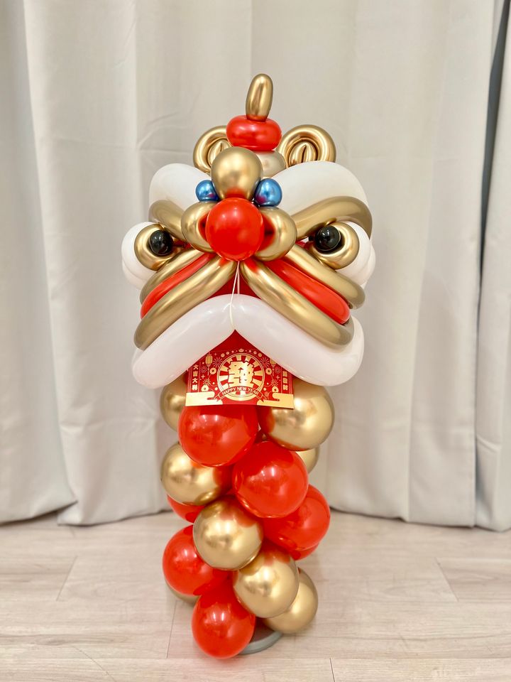 農曆新年春節醒獅舞獅造型立體氣球