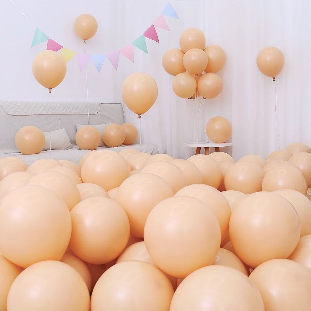 台北生日派對氣球 莫蘭迪色系氣球套組