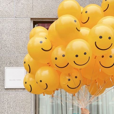 台北 氦氣空飄 笑臉氣球