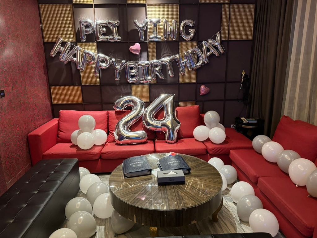 台中氣球 生日派對汽車旅館佈置