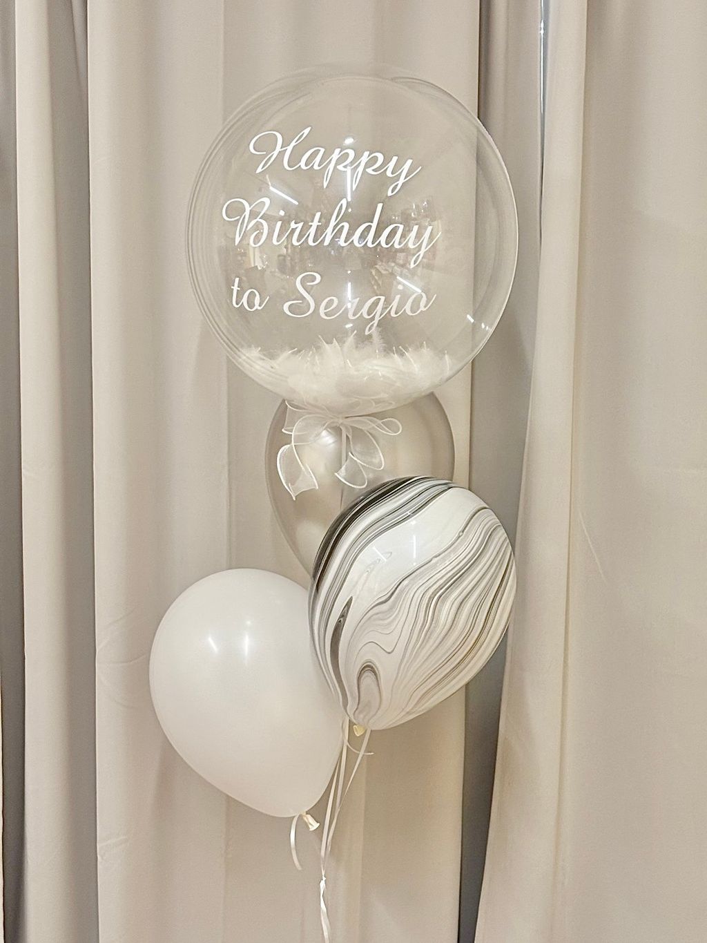 生日空飄波波氣球串 台中
