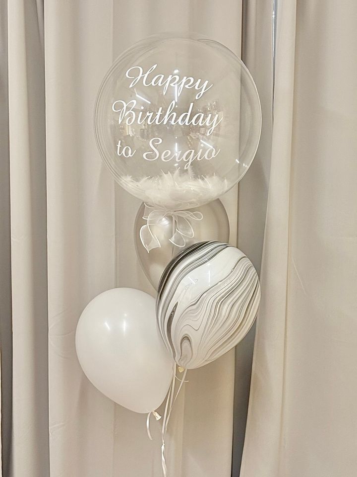 生日空飄波波氣球串 台中