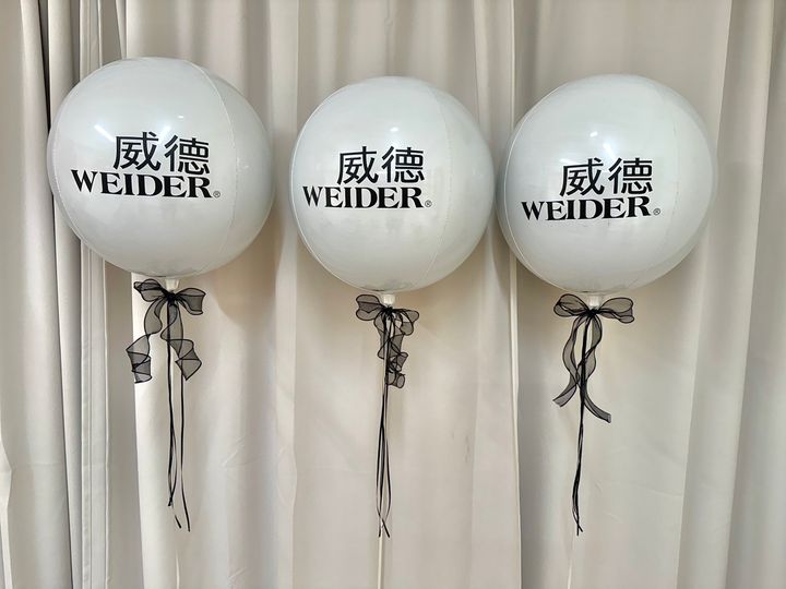 台中鋁箔白色空飄氣球