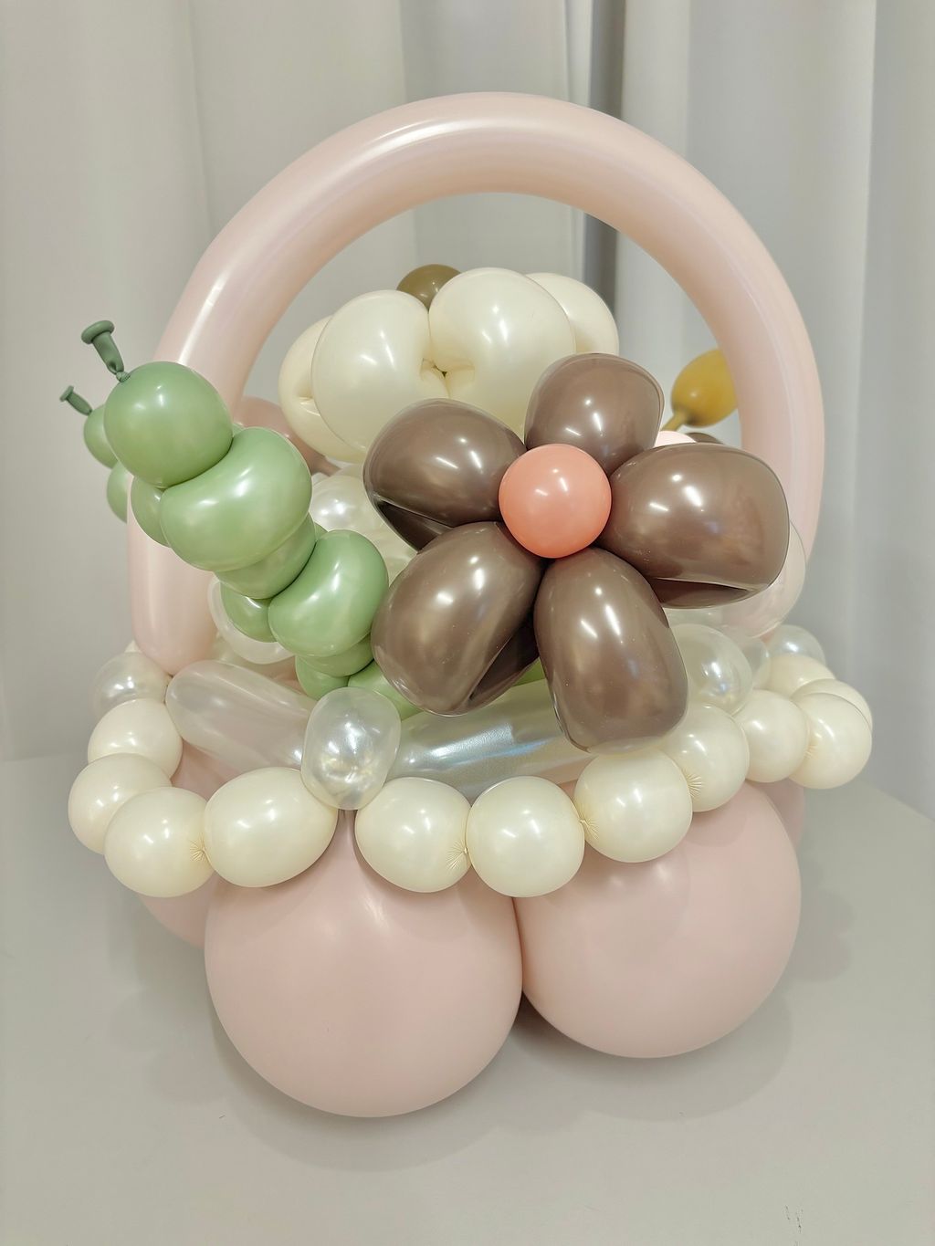 韓式造型花籃氣球花 台北