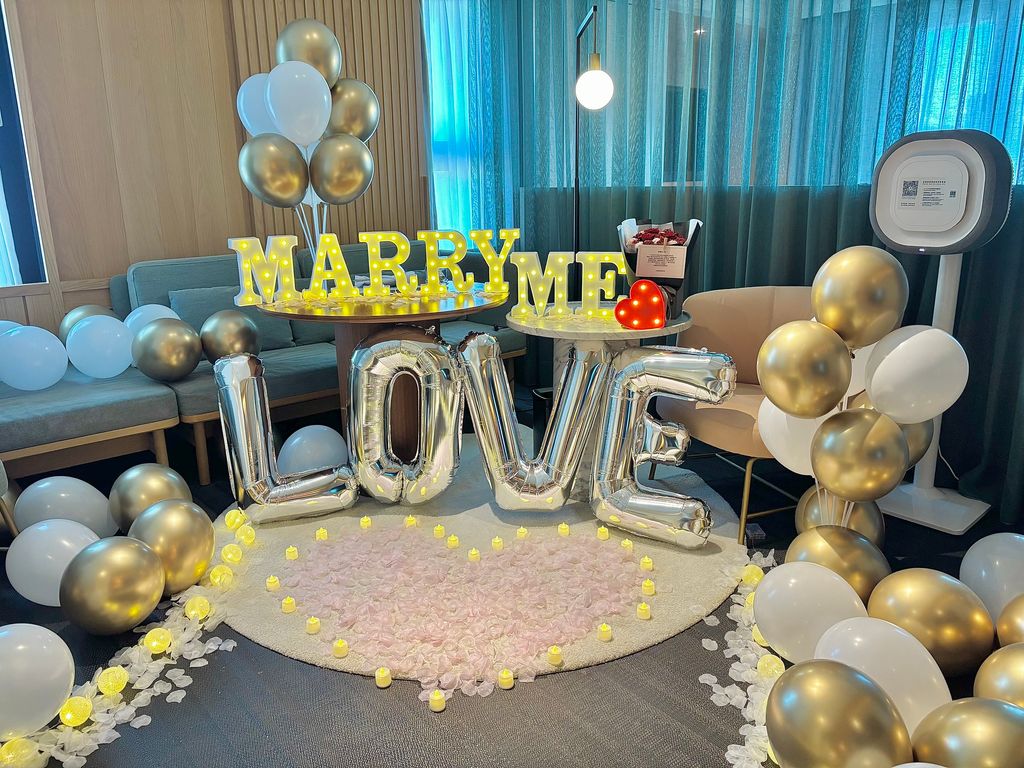 台中求婚場地氣球佈置