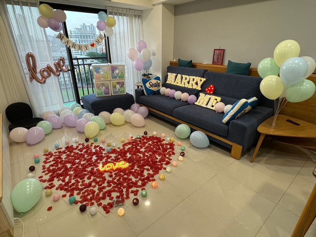 台中 飯店求婚佈置