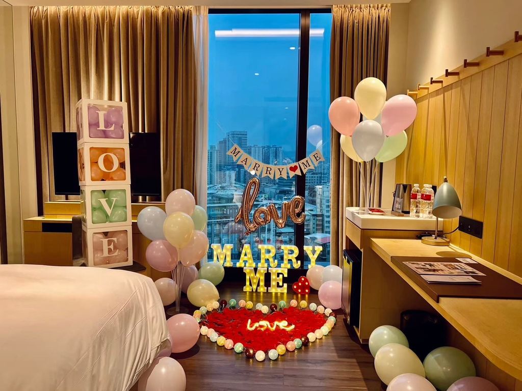 台中飯店求婚佈置