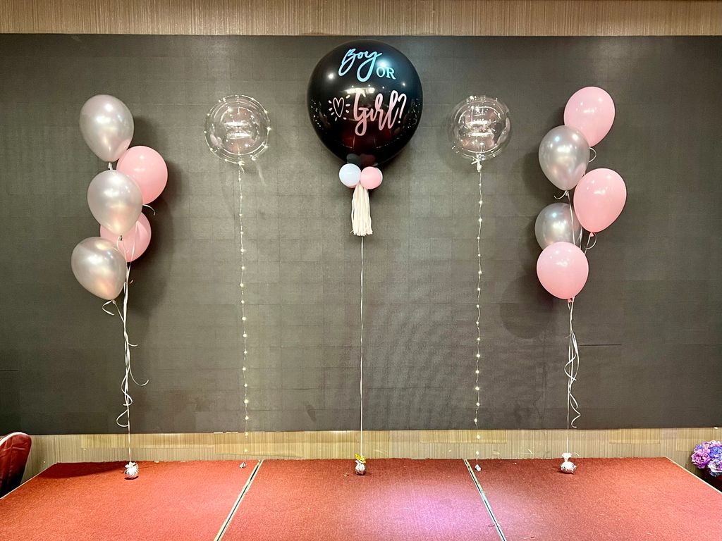 boy or girl baby shower balloon