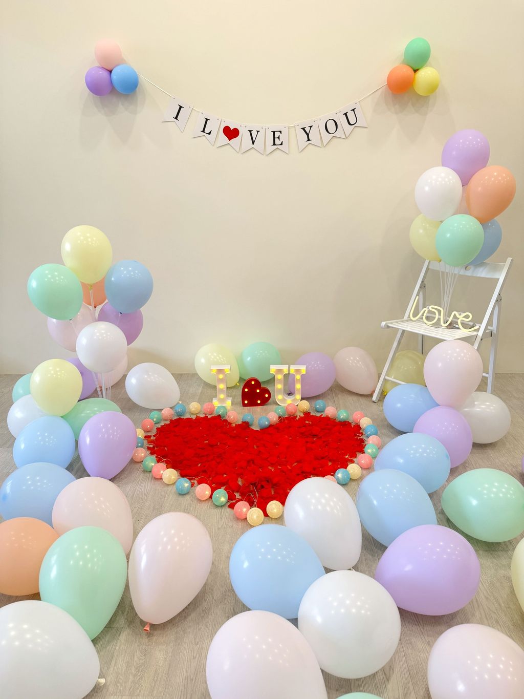 台中太平告白布置