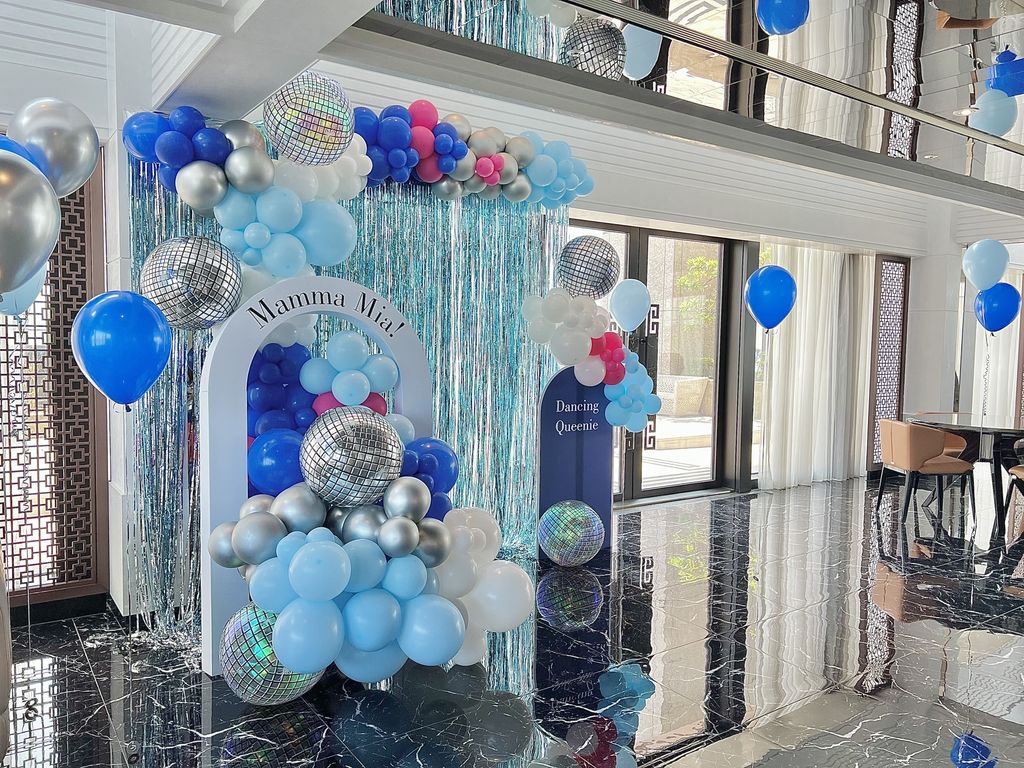 商業活動氣球背板布置