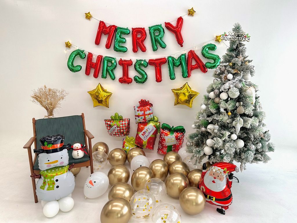 聖誕節氣球布置