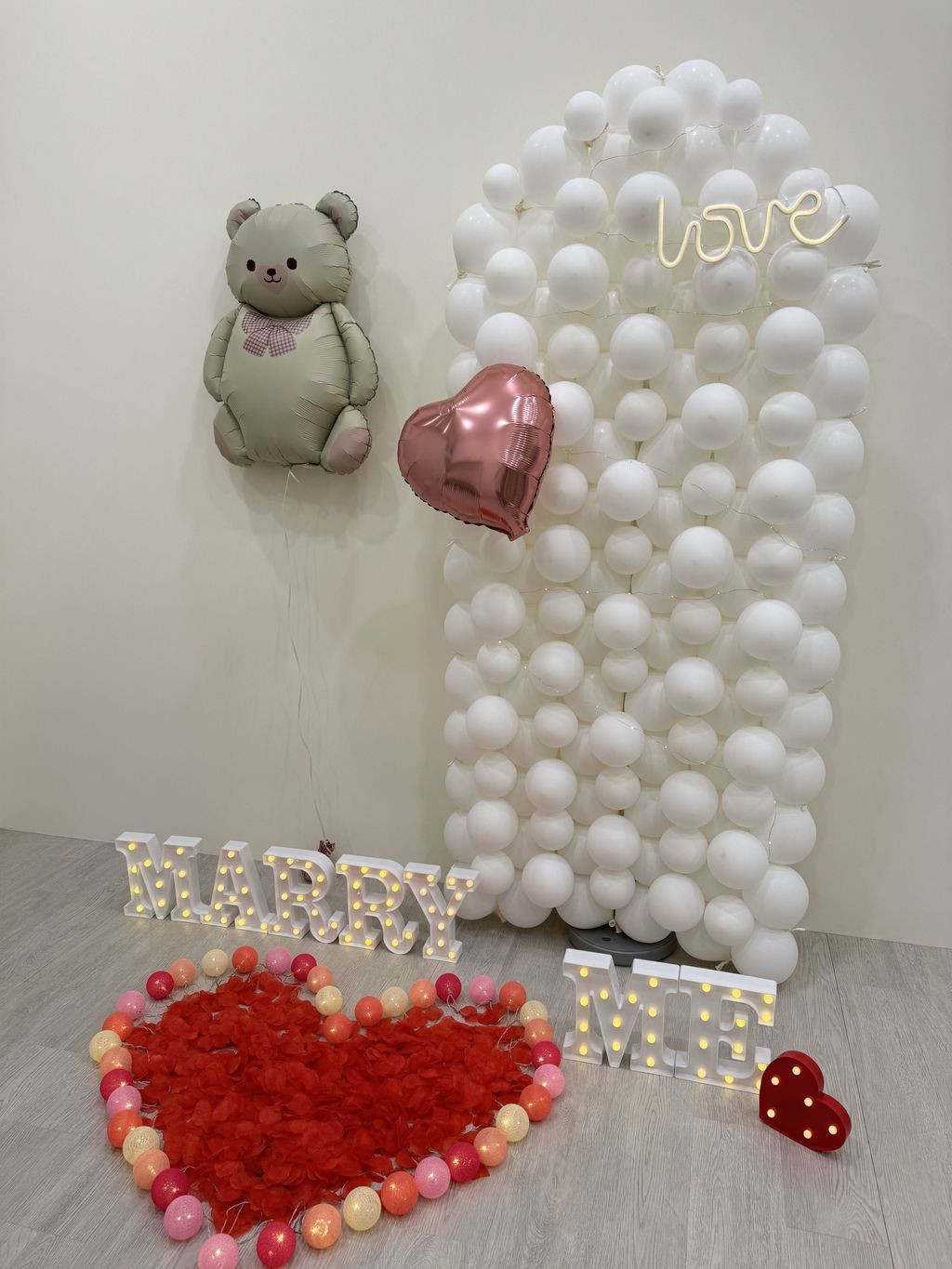 氣球佈置 求婚