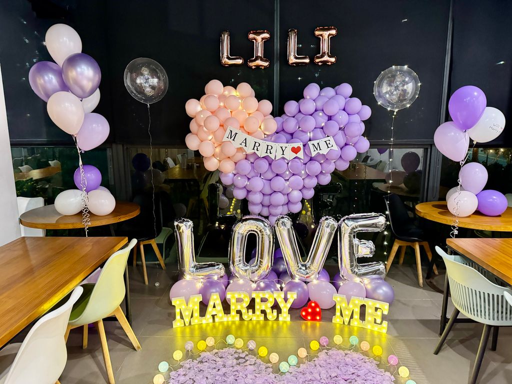 台中求婚驚喜佈置