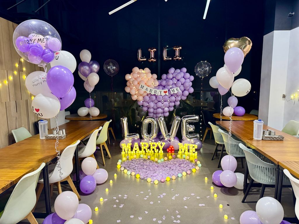 台中浪漫驚喜求婚佈置