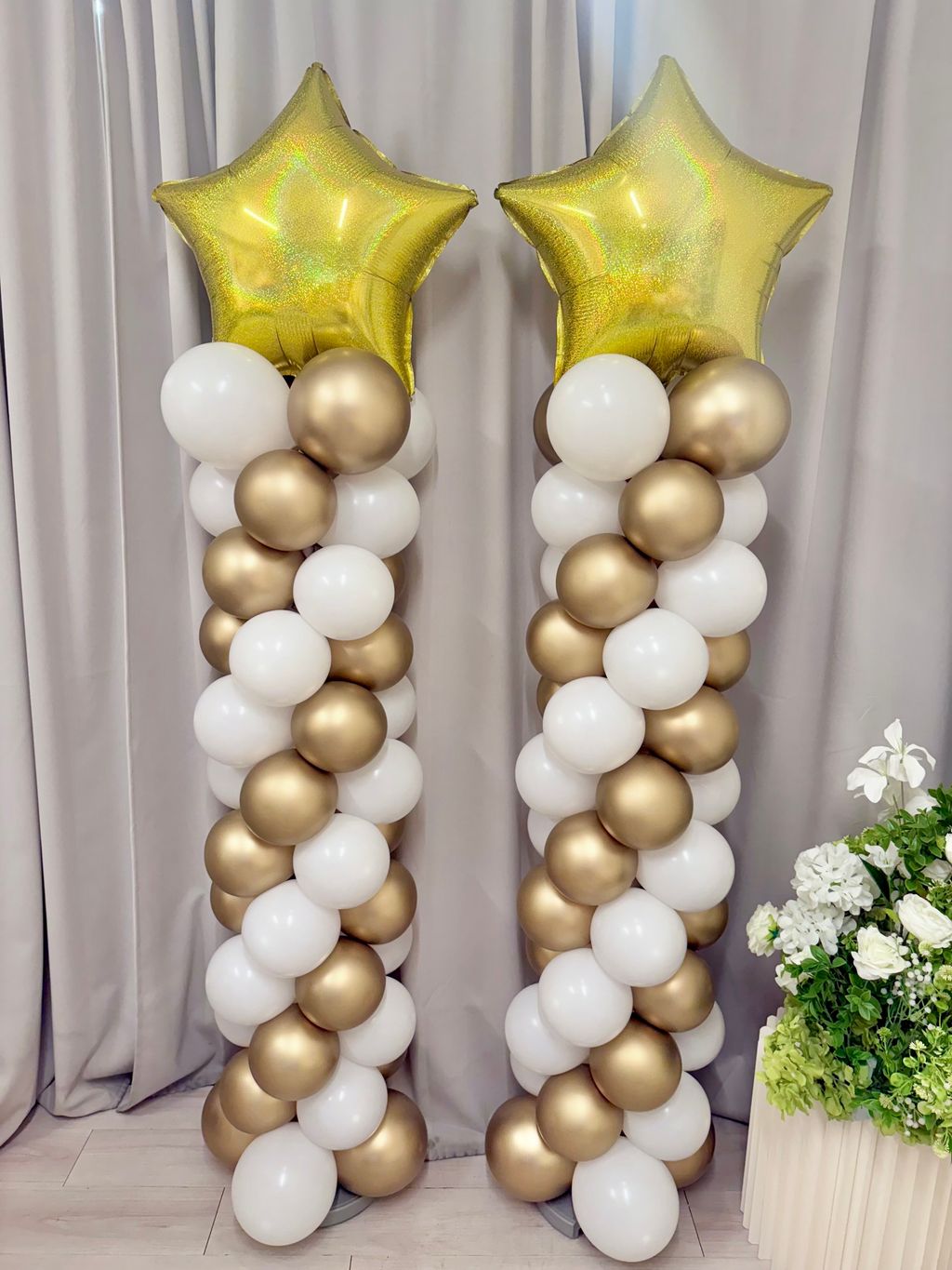 星星開幕氣球柱
