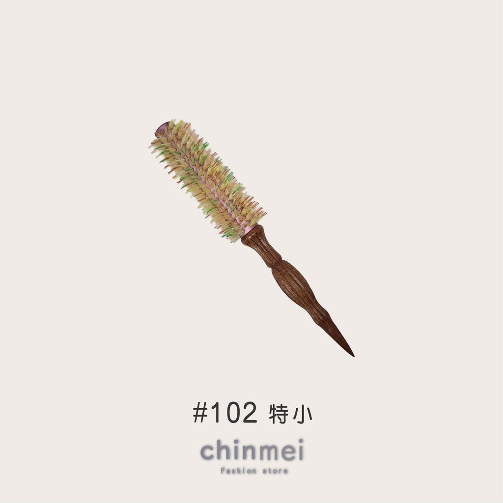 ／ᴄʜɪɴᴍᴇɪ／彩虹加長導熱鬃毛圓梳-06