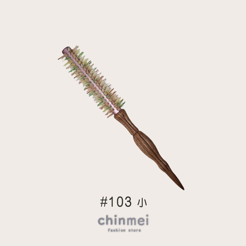 ／ᴄʜɪɴᴍᴇɪ／彩虹加長導熱鬃毛圓梳-05