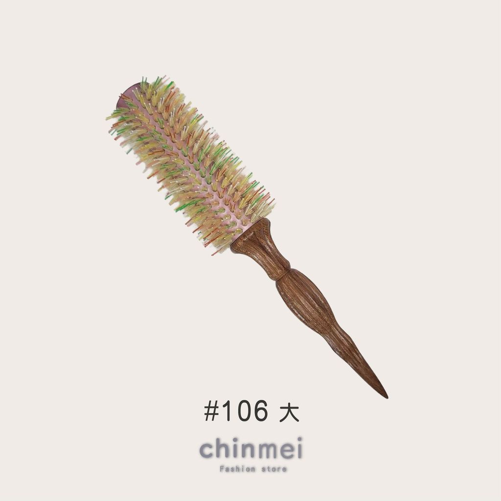 ／ᴄʜɪɴᴍᴇɪ／彩虹加長導熱鬃毛圓梳-03