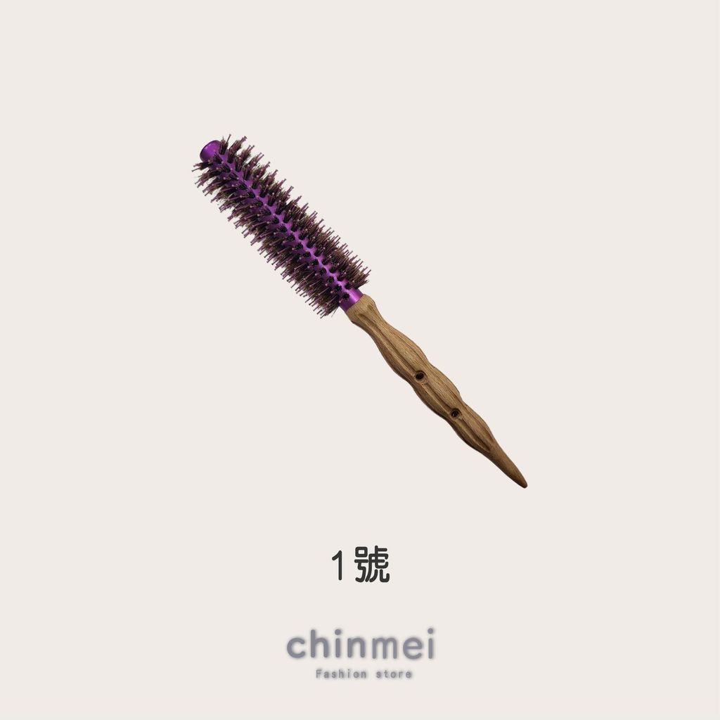 晴美韓DAJUJA玫瑰紫鬃毛導熱圓梳-10