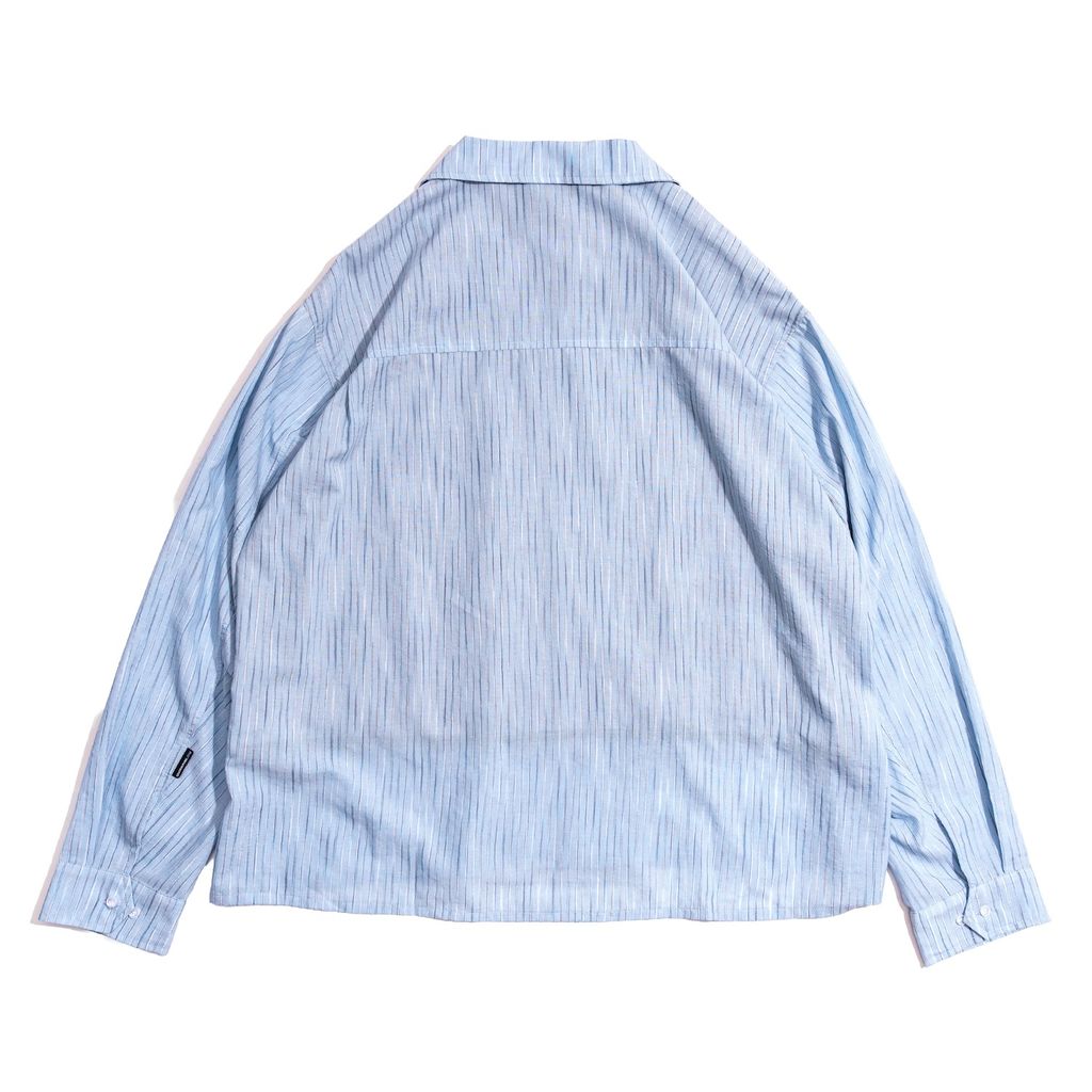 Graphic Pocket Shirt(BW Stripe)-3