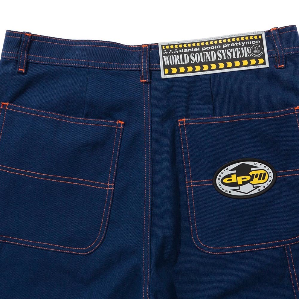 Daniel Poole “World Sound System” Pants PRETTYNICE DPPN-W.S.S. Chino Pants-Navy – NEXHYPE