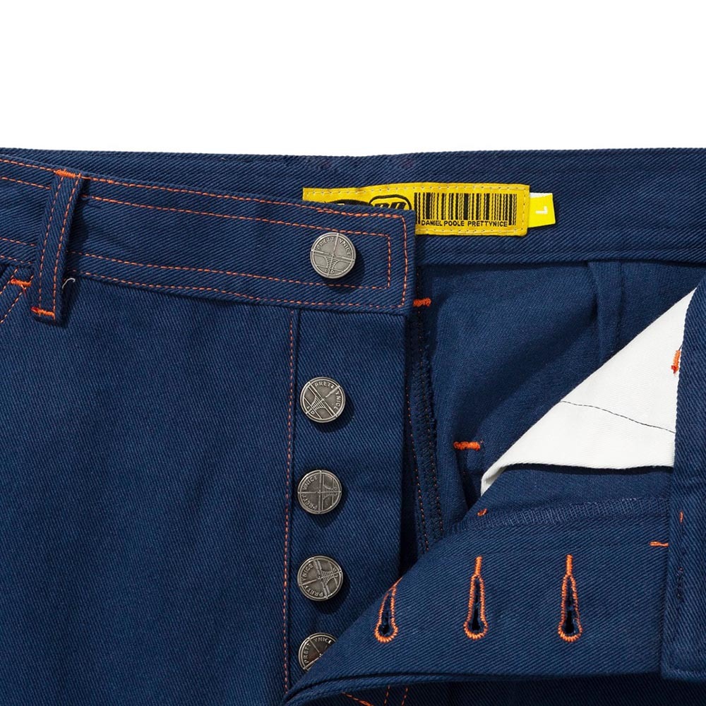 Daniel Poole “World Sound System” Pants PRETTYNICE DPPN-W.S.S. Chino Pants-Navy – NEXHYPE