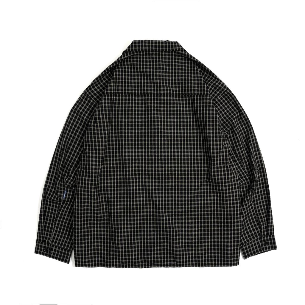 Seesucker Pocket Shirt （DARK GRID)_工作區域 1 複本