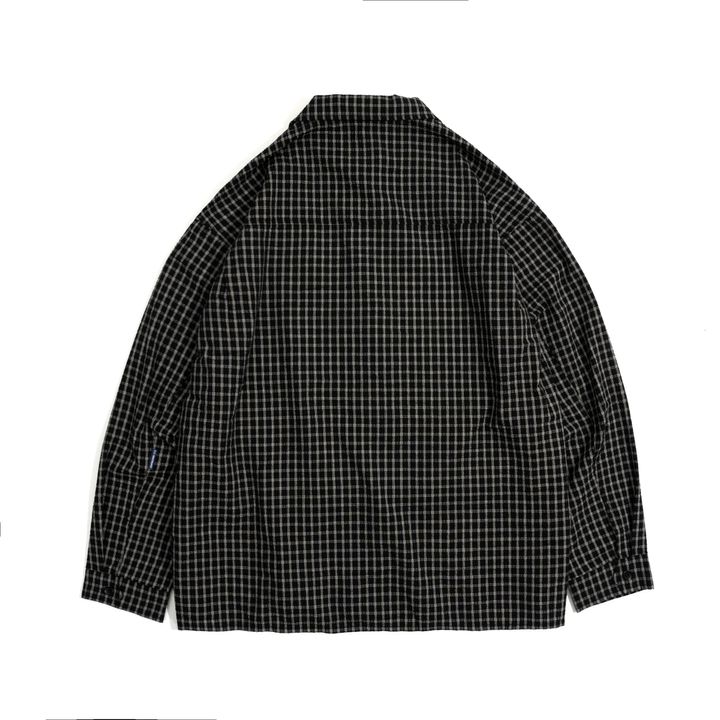 Seesucker Pocket Shirt （DARK GRID)_工作區域 1 複本