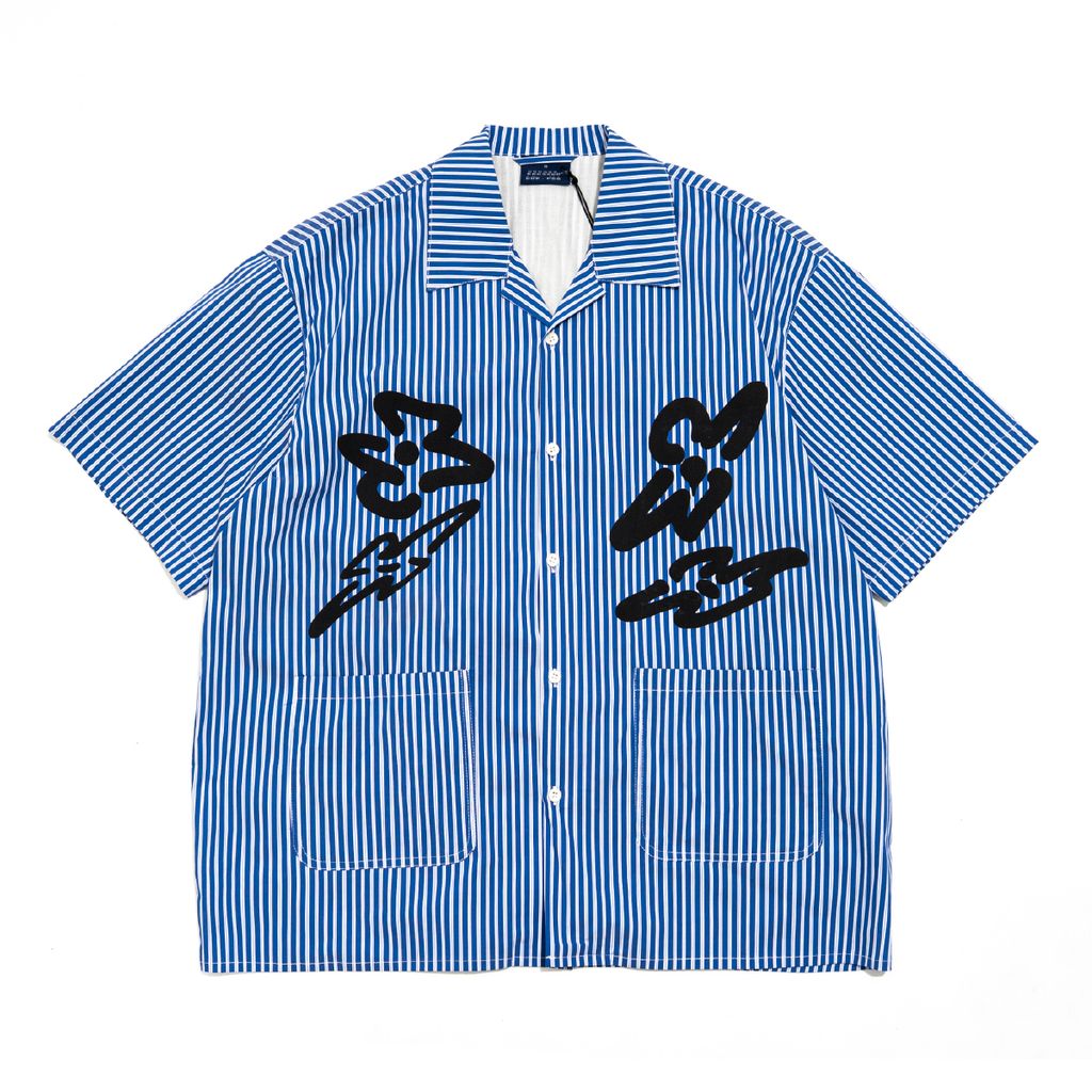 4PM X OKI KENICHI "WIB" Shirt (Blue sprite)_工作區域 1 複本 15