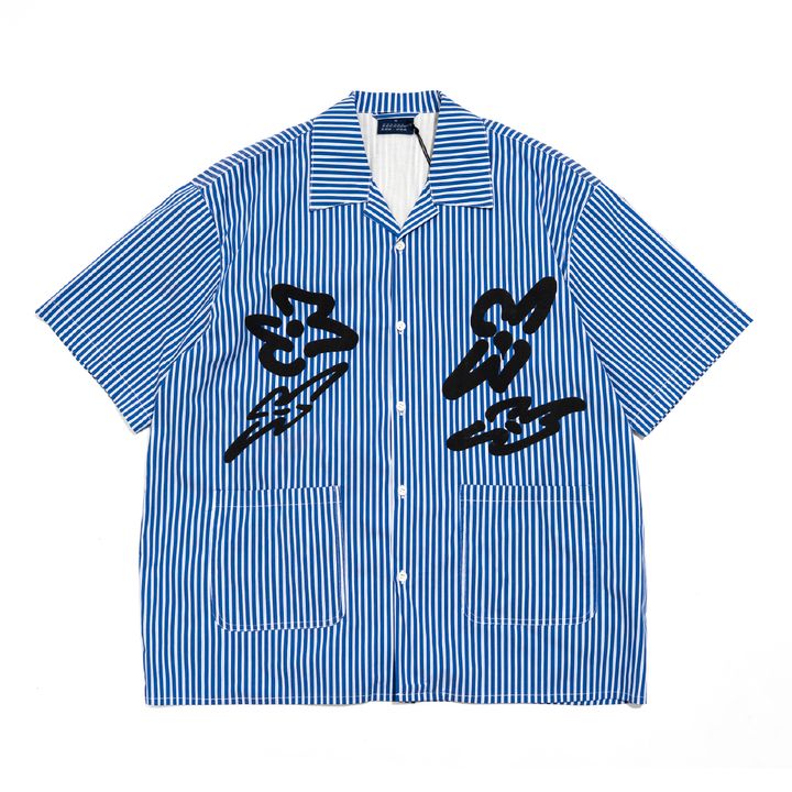 4PM X OKI KENICHI "WIB" Shirt (Blue sprite)_工作區域 1 複本 15