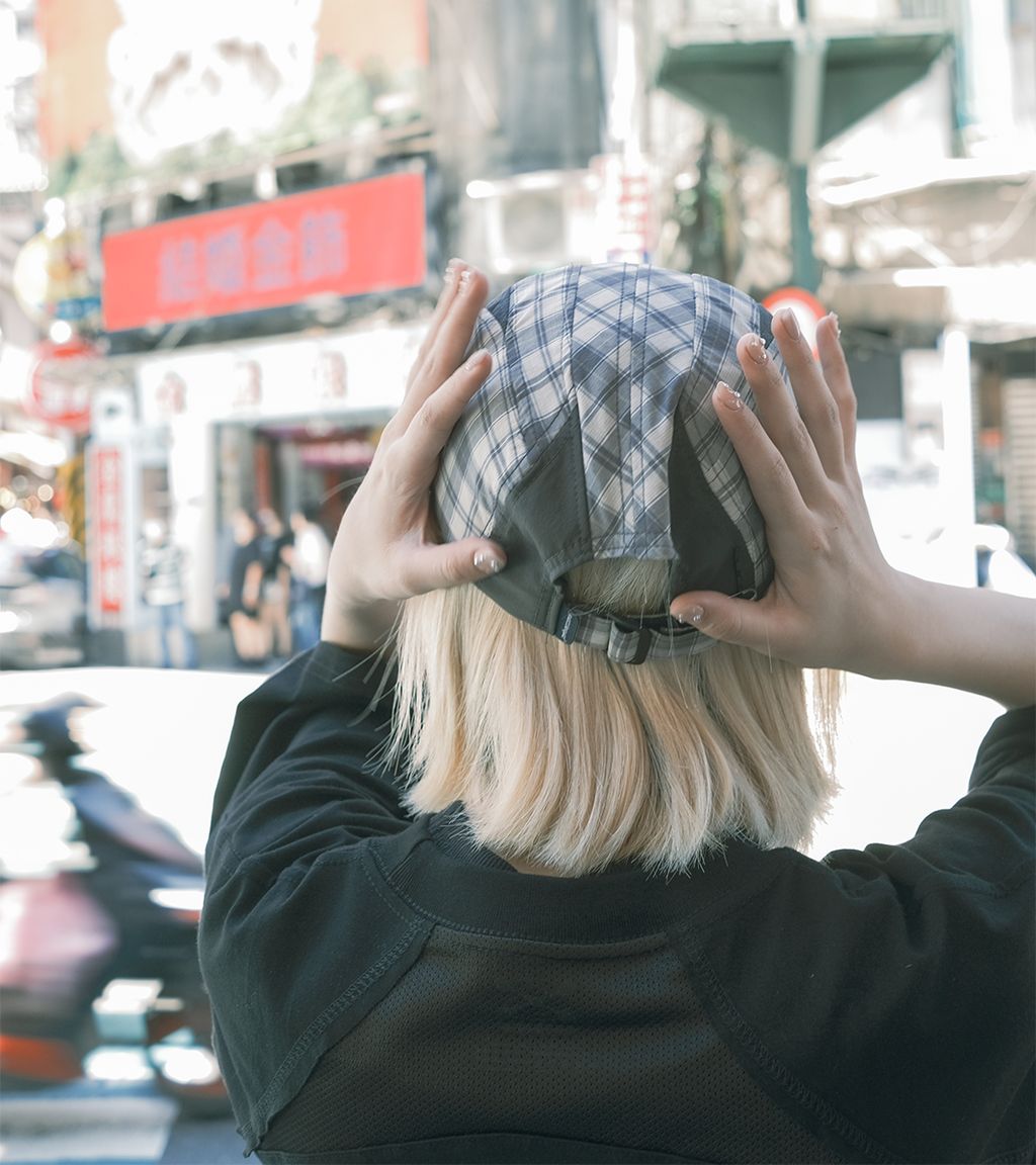 三折帽_格紋_LB (3)