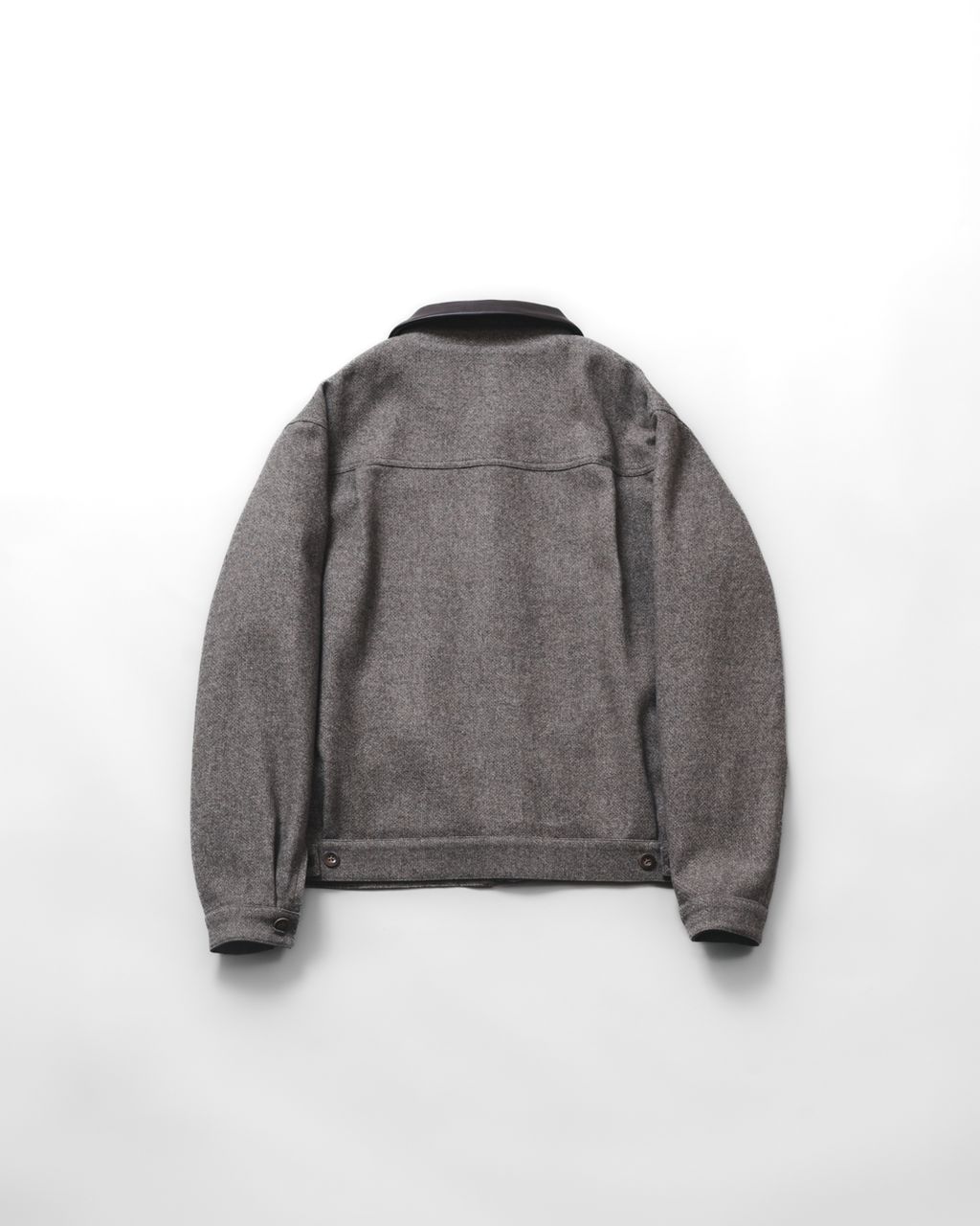 Wool Tweed PO Zip Blouson (Cocoa)-2