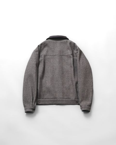 Wool Tweed PO Zip Blouson (Cocoa)-2