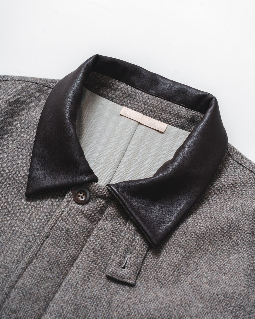 Wool Tweed PO Zip Blouson (Cocoa)-4